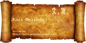 Kail Melinda névjegykártya